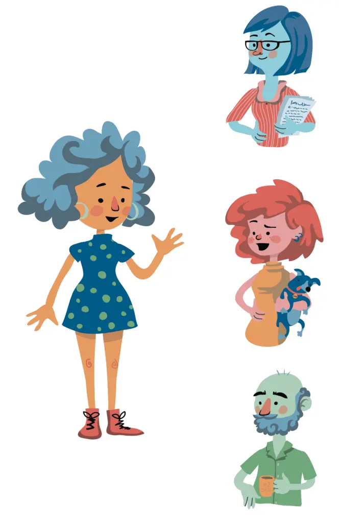 Character Design & Storyboarding for Show Up App