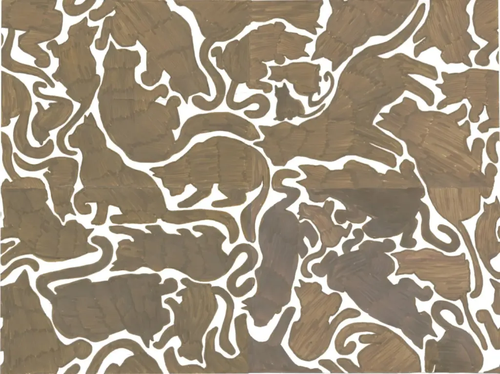 Repeating Cat Pattern