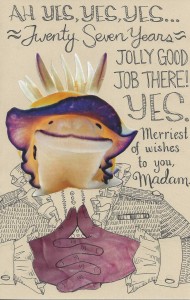 Nudibranch birthday card by Mari Collins
